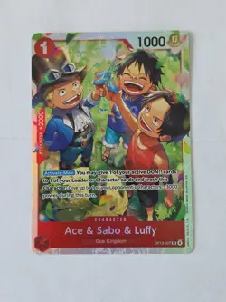 Ace & Sabo & Luffy OP13-007 SR Carrying On His Will One Piece - Image 1