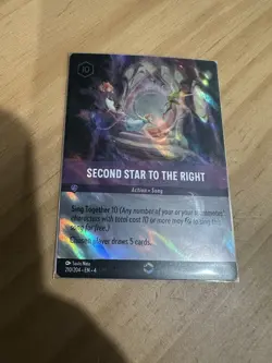 Second Star to the Right- Enchanted Holo 210/204 Disney Lorcana Pack Fresh - Image 1