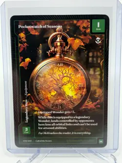 Wonders of The First Call Of The Stones Pocketwatch of Seasons Mythic Legendary - Image 1