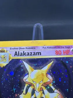 Pokemon TCG Alakazam 1/130 Base Set 2 Holo Rare WOTC Vintage - Image 3