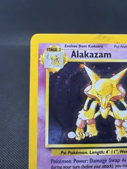 Pokemon TCG Alakazam 1/130 Base Set 2 Holo Rare WOTC Vintage - Image 5