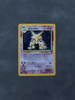 Pokemon TCG Alakazam Holo Rare Base Set 2 LP-NM WoTC - Image 1