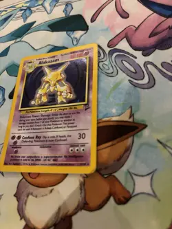 Pokemon TCG Alakazam Base Set 2 1/130 Holo Rare Heavily Played - Image 3