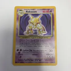 Pokemon TCG Alakazam 1/102 Base Set 2 Holo Rare Mystic - Image 1