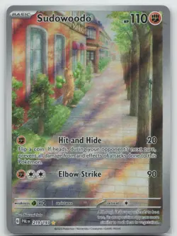 Pokemon - Sudowoodo 219/193 Illustration Rare Holo - SV02 Paldea Evolved - NM - Image 1