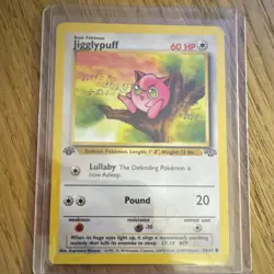 Pokemon Jigglypuff Jungle 54/64 Regular 60 HP Common Basic Balloon 20 Card - Image 1
