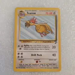 Pokemon Fearow Base Set 2 41/130 Uncommon 70 HP Regular English Card - Image 1