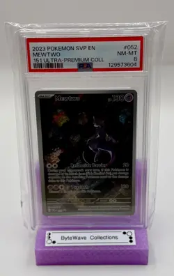 Pokemon TCG: Mewtwo 052 Sv: Scarlet & Violet Promo Cards Holo PSA 8 - Image 1