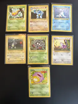x7 Base Set Shadowless Non Holo Bundle Pokemon Cards 1999 WOTC Pokemon TCG LP - Image 1
