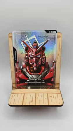 Red Gundam (R-013 C+) (Resource Holo)- Dual Impact - Gundam Card Game Bandai - Image 1