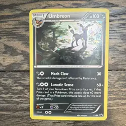 Pokemon Umbreon XY Promo Holo Card XY96 Stage 1 100 HP Mach Claw Lunatic Sense - Image 1