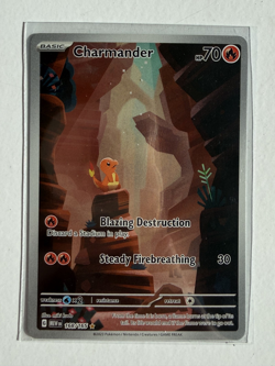 Pokemon TCG 151 Charmander Scarlet & Violet Holo Illustration Card 168/165 Rare - Image 1