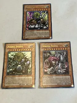 3 Cards Theinen great Sphinx EP1-EN001 Andro Sphinx EP1-EN002 Teleia EP1-EN003 - Image 1