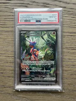 Pokemon Koraidon EX TCG Scarlet & Violet Base Set Holo Card 247/198 PSA 10 - Image 1