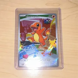 Pokemon Charmander Holo Promo Basic Card 80 HP Flame Type English TCG - Image 1