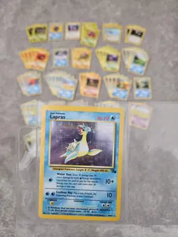 Pokemon Fossil Set, Lot Of 50+ Cards With Lapras Holo Great Condition! - Image 1