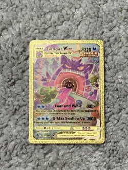 Gengar VMax HP320 Fear and Panic Super Rare Gold Accent Foil Fan Art Cards - Image 1