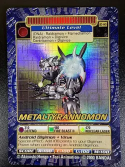 Digimon Metaltyrannomon BO-145S Card 2000 Digi-Battle Series 3 Bandai Holo Nm/M - Image 2
