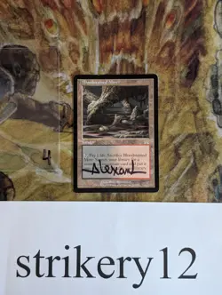 1x Bloodstained Mire – Onslaught – Signed by Rob Alexander – MTG - Image 1