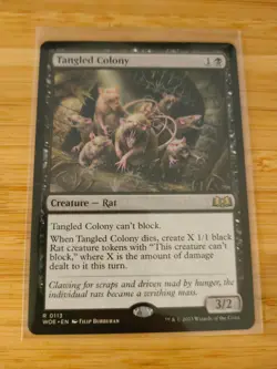 MTG Tangled Colony 0113 Wilds of Eldraine M/NM Free UK P&P - Image 1