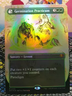 Germination Practicum (SOS 0296) FOIL Borderless MTG Strixhaven NM MTG - Image 1