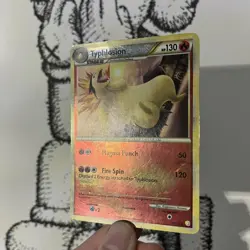 Pokemon TCG Typhlosion 32/123 HeartGold SoulSilver (HS) Reverse Holo Rare - Image 2