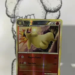 Pokemon TCG Typhlosion 32/123 HeartGold SoulSilver (HS) Reverse Holo Rare - Image 3
