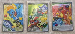 Pokemon First Partner Illustration Collection Series 1 Kanto GEN 1 Set Lot #1 - Image 1