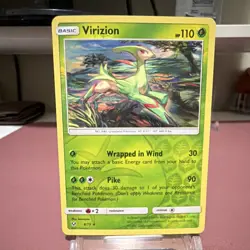 The Pokemon Company Virizion Shining Legends Holo Rare 8/73 110 HP Reverse Holo… - Image 1
