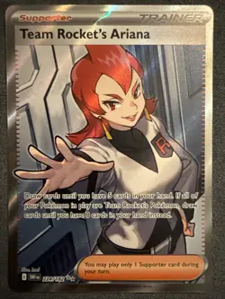 Pokemon TCG Team Rocket’s Ariana 224/182 Destined Rivals Ultra Rare Full Art NM - Image 1