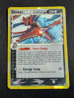 Pokemon Deoxys 3/110 Holo Rare Delta Species Ex Holon Phantoms HP/Damaged - Image 1