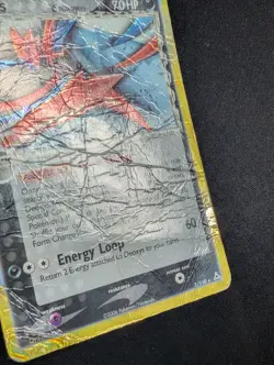 Pokemon Deoxys 3/110 Holo Rare Delta Species Ex Holon Phantoms HP/Damaged - Image 2