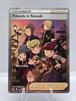 Friends in Sinnoh 149/159 Ultra Rare Crown Zenith Pokemon NM - Image 1