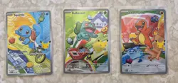 Pokemon First Partner Illustration Collection Series 1 Kanto GEN 1 Set Lot #3 - Image 1