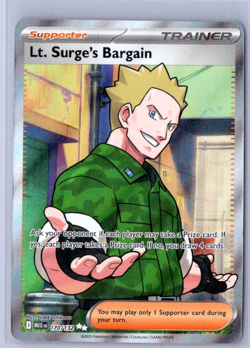 Lt. Surge's Bargain 170/132 - Pokemon TCG Mega Evolution Ultra Rare NM - Image 1