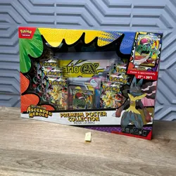 Pokemon TCG Ascended Heroes Premium Poster Collection Mega Lucario EX IN HAND - Image 1