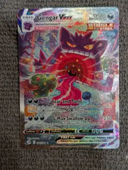 Pokemon Gengar VMAX Alternate Art Secret Rare Holo 271/264 Fusion Strike 320HP - Image 1