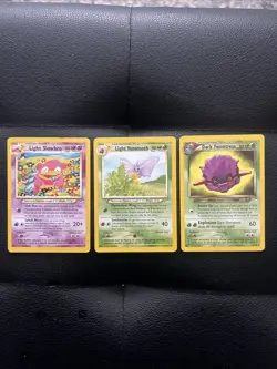 Pokemon TCG Light Slowbro Light Venomoth Dark Fortress Neo Destiny - Image 1