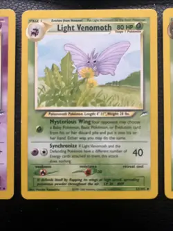 Pokemon TCG Light Slowbro Light Venomoth Dark Fortress Neo Destiny - Image 3