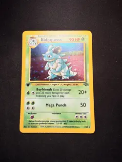 Pokemon Nidoqueen 7/64 Holo Rare Base Set 2 19991st Edition Wizards of the Coast - Image 1
