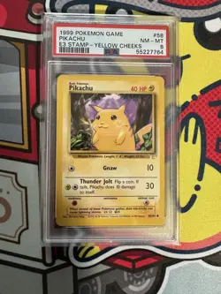 Pikachu (E3 - 1st TCG Promo) Pokemon Gold Stamp Event PSA 8 1999 - Image 1