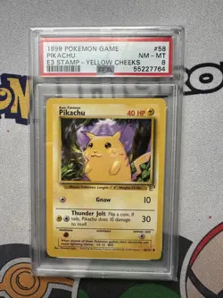 Pikachu (E3 - 1st TCG Promo) Pokemon Gold Stamp Event PSA 8 1999 - Image 2