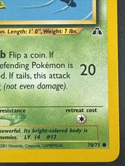 Pokemon Weedle 70/75 - Neo Discovery - NM Common - 1st Edition WotC Vintage - Image 4
