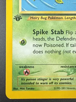 Pokemon Weedle 70/75 - Neo Discovery - NM Common - 1st Edition WotC Vintage - Image 5