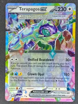 Pokemon Terapagos ex 092/131 PRE Prismatic Evolutions NM - Image 1