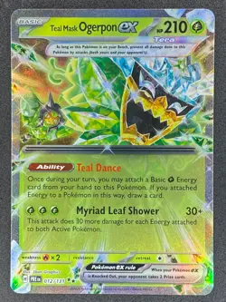 Pokemon Teal Mask Ogerpon ex 012/131 PRE Prismatic Evolutions NM - Image 1