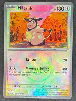 Pokemon Miltank Master Ball Reverse 081/131 PRE Prismatic Evolutions NM - Image 1