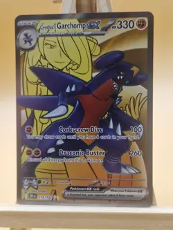 Pokemon TCG - Cynthia's Garchomp ex 215/182 Destined Rivals Sv10 Pack Fresh NM+ - Image 1