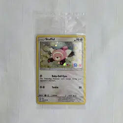 🔥 Pokemon TCG 🔥 Stufful 110/147 - Burning Shadows Toys R Us Sealed Promo Stamp - Image 1
