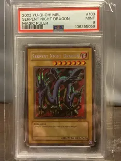 2002 Yu-Gi-Oh MRL Serpent Knight Dragon Magic Ruler #103 PSA 9 - Image 1